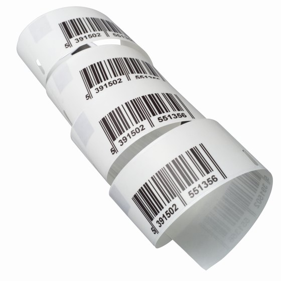 Barcodes are often printed on labels and fixed to an item's packaging.