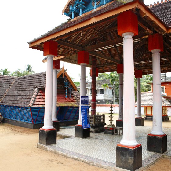 Kerala's abundance of temples is typical of the South.