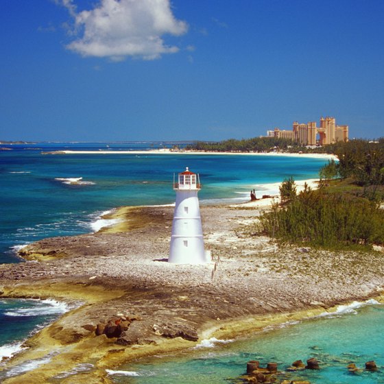 The massive Atlantis resort can be seen from miles away.