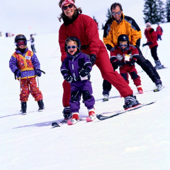 Kids usually take to skiing quickly.
