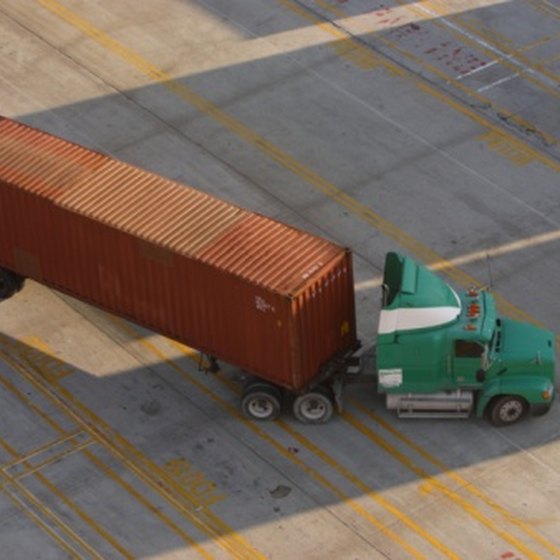 Backing a large trailer requires attention to angles.