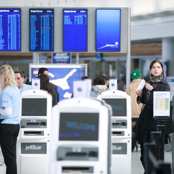 Boarding passes can be obtained by checking in online or at the airport.