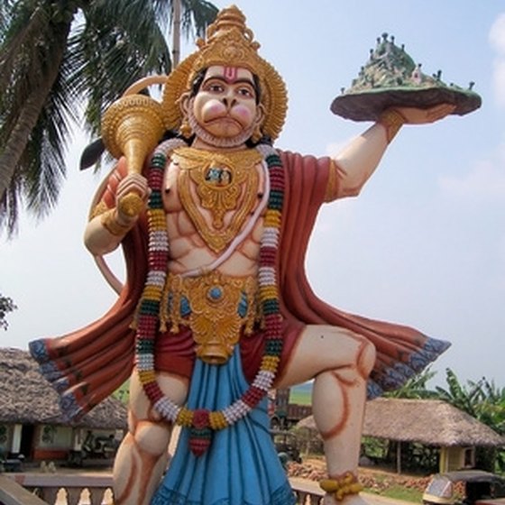 Hindi god statue in India