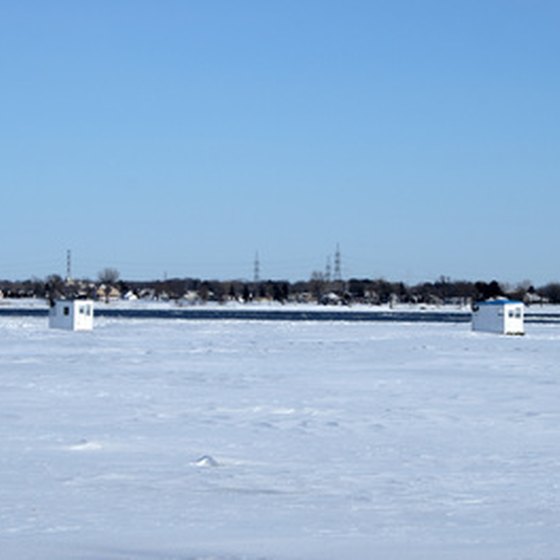 Fish from an ice shanty in Iowa.