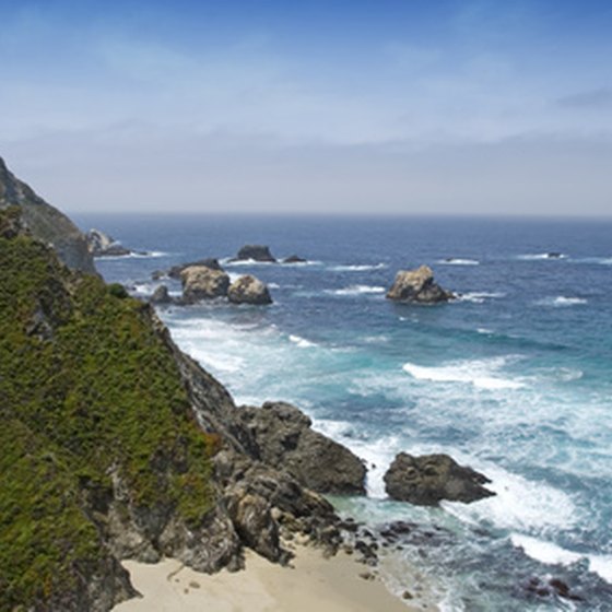 RV campsites along the California coastline offer beachfront sites.