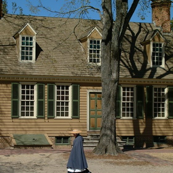 Colonial Williamsburg offers a historic view of the area.