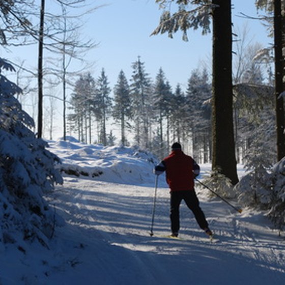 The area has hundreds of miles of trails for Nordic skiing.