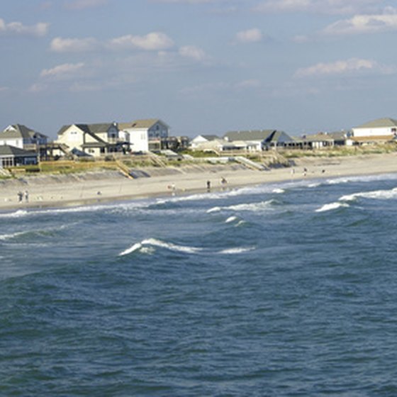 Topsail Island's beautiful beaches are its primary draw for tourists.