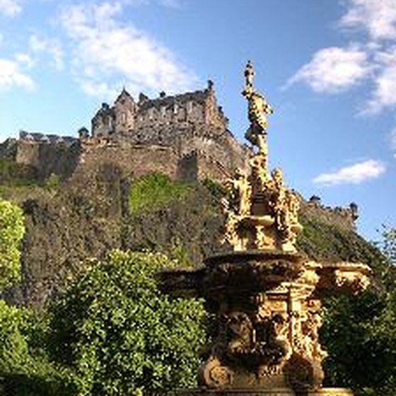 The Edinburgh Castle in Scotland is one of many venues available on combined British and Irish tours.