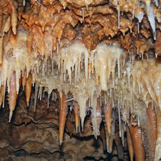 The Ohio Caverns allow visitors to explore cave systems that are home to many crystal formations.