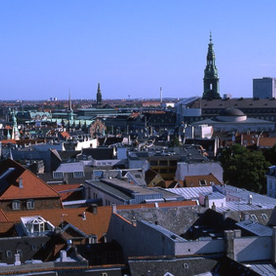 View over the city center of Copenhagen