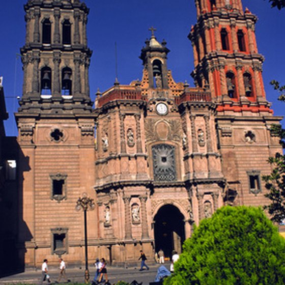 Colonial cathedral in Mexico