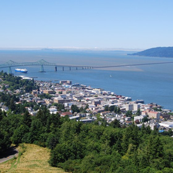 Astoria offers scenic beauty at the mouth of the Columbia River in Oregon.