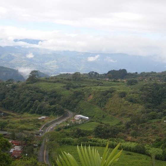 Costa Rica has a variety of terrain.