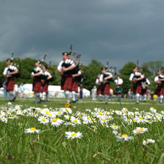 The Scottish use bagpipes in their traditional music