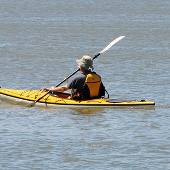 Kayaking and canoeing are popular in Palm Coast, Florida.