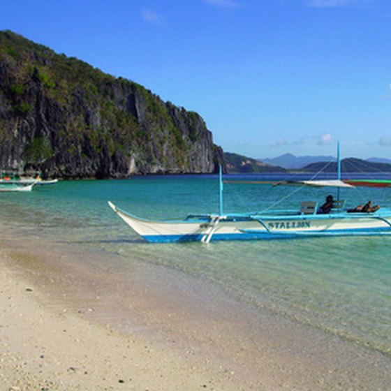 A beach in the Philippines.