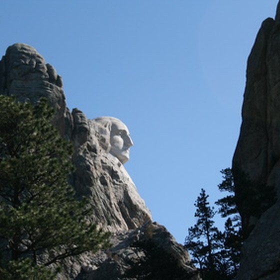 The Profile of George Washington at Mount Rushmore National Memorial