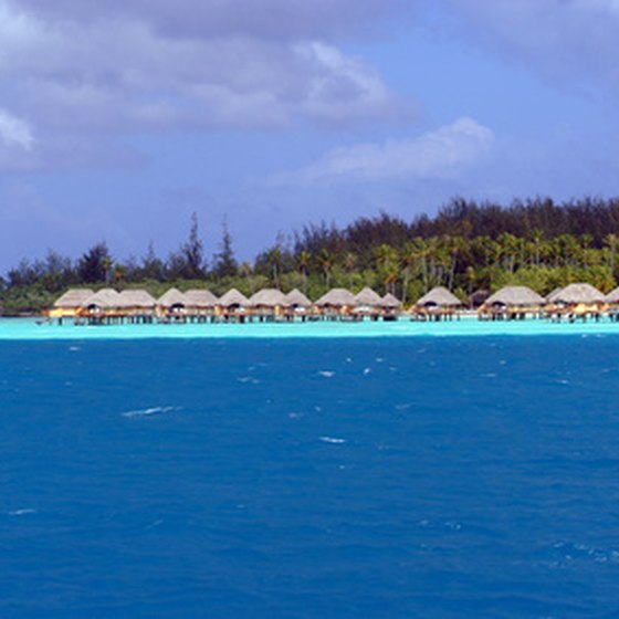 Bora Bora is famed for its blue waters.