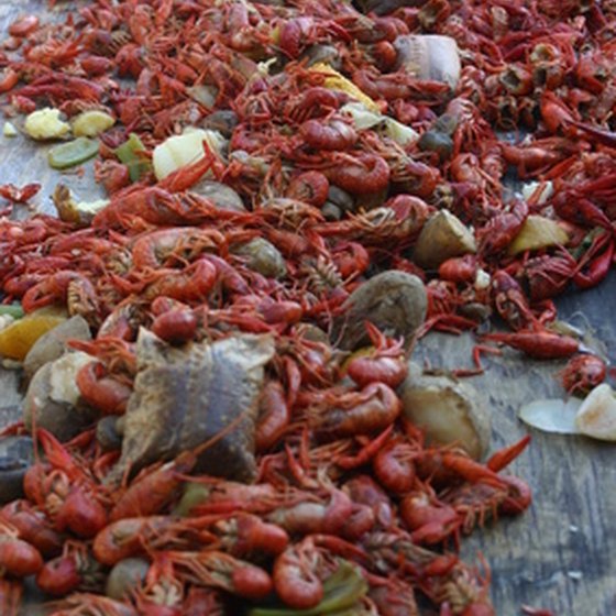Boiled crawfish is just one local dish you'll enjoy in Louisiana.