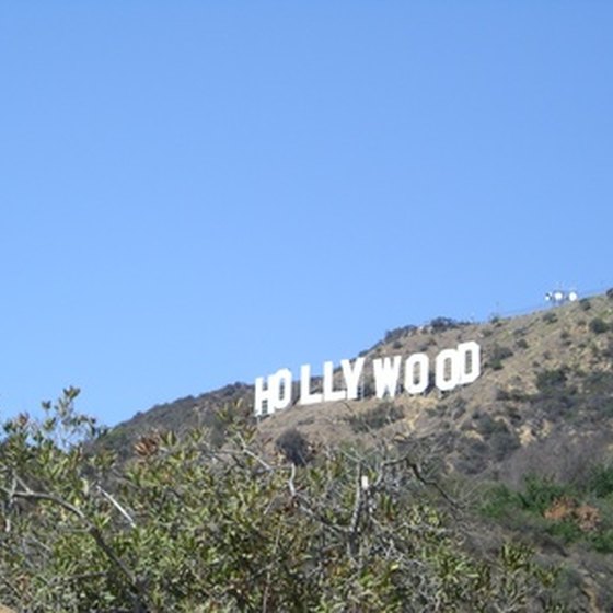 Double-decker bus tours are a popular way to see Hollywood.