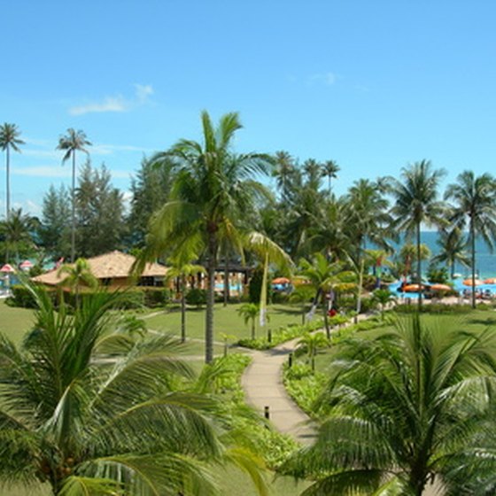 Many all-inclusive resorts sit on tropical beaches.