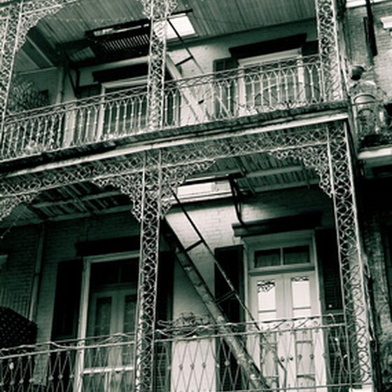A typical New Orleans' balcony.