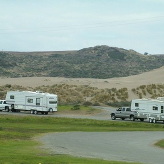 Most RV campgrounds are situated around mountain landscapes or large lakes in North Georgia.