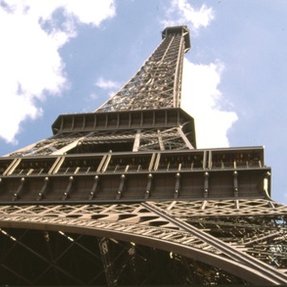 Travel to the top of the Eiffel Tower on a European tour.