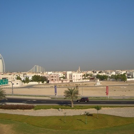 Sand and sun in Dubai