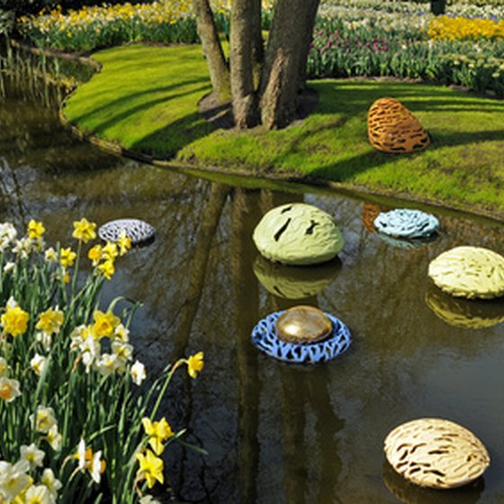 Keukenhof Park in South Holland is the world's largest flower garden.