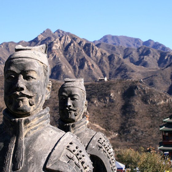 Ancient statues in China's countryside.