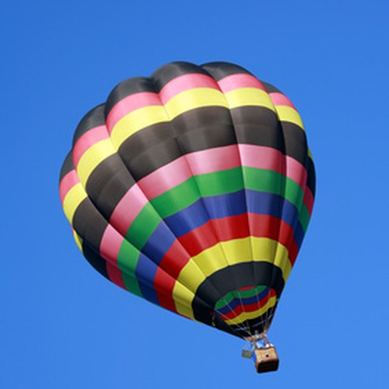 Enjoy a Valentine's Day balloon ride at the Heritage Hills Golf Resort.