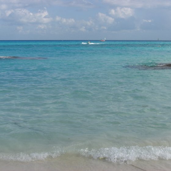 Warm beaches line the coasts of Mexico.