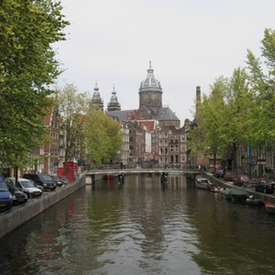 Amsterdam has a large network of canals.