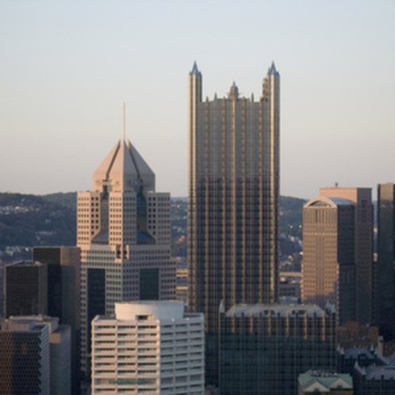 Pittsburgh has several hotels with adjoining rooms.