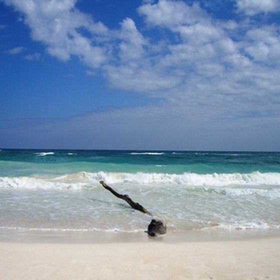 A view of the Caribbean Sea from the beaches of Cancun.