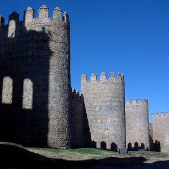 The medieval walls of Avila are a great place to explore.