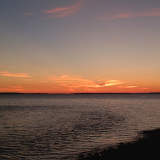 Enjoy the sunset in coastal Maine.
