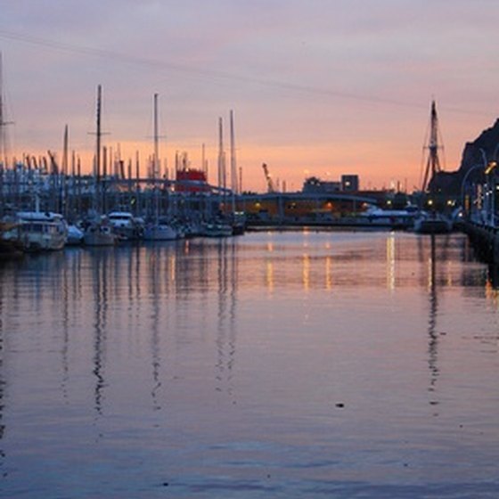 The port of Barcelona, Spain