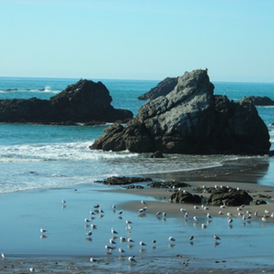 Sea Mounts along the Oregon Coast.