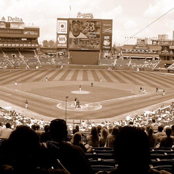 Cheering on the Braves at Turner Field is one of the many fun things couples can do in Atlanta.