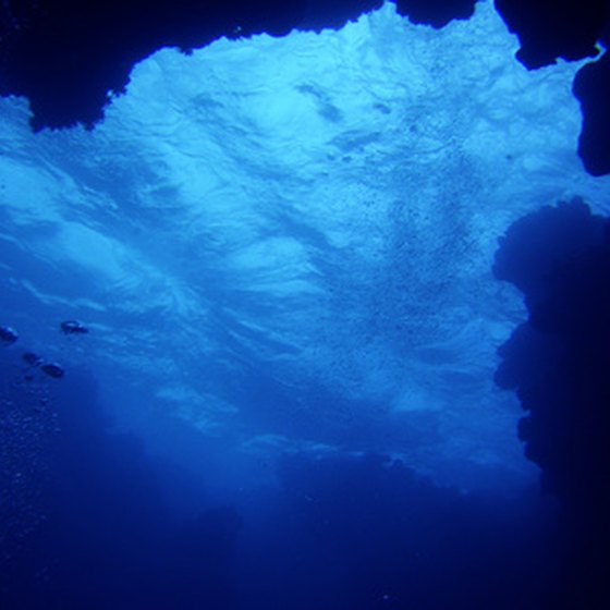 Diving in a cave means no easy return to the surface.