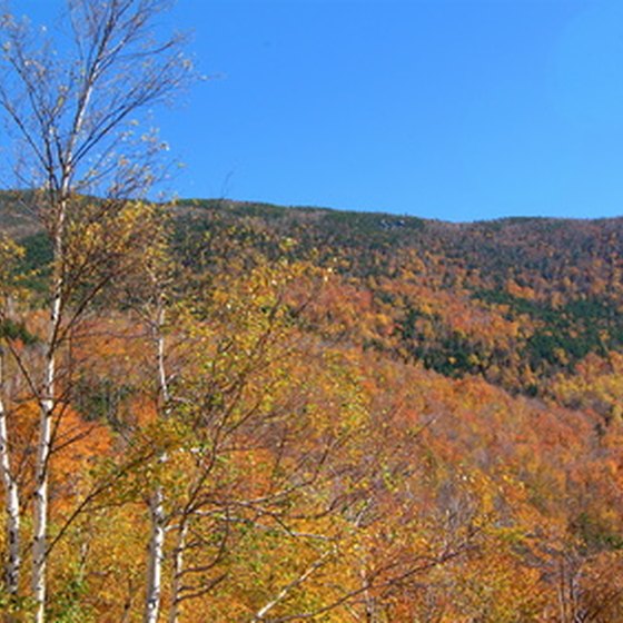 The White Mountains in New Hampshire during autumn
