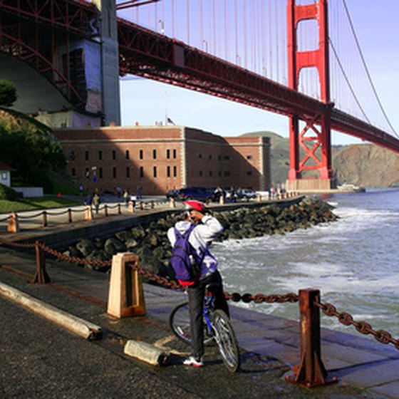 California's Bay Area beneath the Golden Gate Bridge.