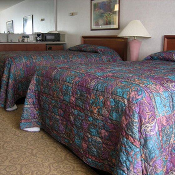 Queen-sized beds are one of many hotel amenities