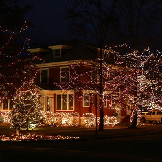 Christmas lights create a warm feeling wherever you are.