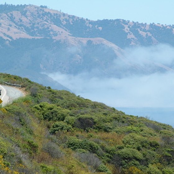 Highway 1 follows the ocean in many areas in California.