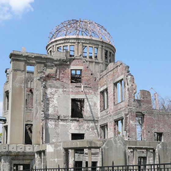 The Hiroshima Peace Memorial, known as the "Atomic Bomb Dome."