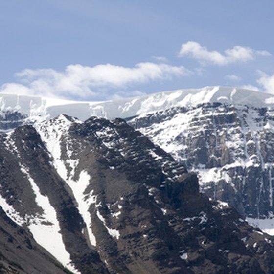 Snow and rock of Jasper